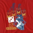 thumbnail image 2 of Monopoly The True Railroad Tycoon Women's T Shirt, Red, Large, 2 of 6