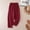 Wine, variant on Endives Womens Linen Pant Baggy Retro Solid Color Cotton Linen Wide Leg Pant Loose Casual Pants Summer Khaki