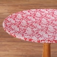 thumbnail image 2 of Lovely Lace Elasticized Table Cover, Red, 45" - 56" dia. Round, 2 of 5