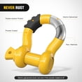 thumbnail image 3 of Nilight 2 Pack 3/4" D-Ring Shackle with 7/8" Screw Pin 41,887lbs Break Strength, Heavy Duty Off Road Recovery Shackle with Isolators Washers for Use with Tow Strap, Winch, Off-Road Truck Vehicle, 3 of 7
