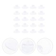 thumbnail image 3 of 20 piezas con ventosa, soportes de Clips de luz de cadena, Clips de almohadillas de alambre de succión ranurados transparentes Homemaxs HaoMX115604294, 3 of 7