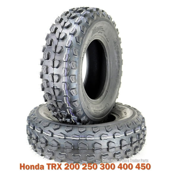 (2) 21x7-10 21x7x10 Honda TRX 200 250 300 400 450 ATV Front Tire Set 6PR