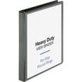 thumbnail image 2 of Business Source Heavy-duty View Binder - 1" Binder Capacity - Letter - 8 1/2" x 11" Sheet Size - 225 Sheet Capacity - Round Ring Fastener(s) - 2 Internal Pocket(s) - Polypropylene- | Bundle of 5, 2 of 2