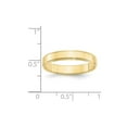 thumbnail image 4 of Auriga 10k Yellow Gold 4mm Flat with Step Edge Wedding Band for Women Size- 8, 4 of 6