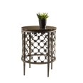 thumbnail image 3 of Bowery Hill Table de Transition en Métal/pierre à Fond Rond en Anthracite/bleu, 3 of 3