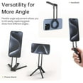 thumbnail image 5 of MA38 Magnetic Phone Tripod for iPhone, Ma38 Portable Phone Holder Mini Tripod, Small Compact Handheld Cell Accessory, for Video Recording, Travel Accessories (Black), 5 of 6