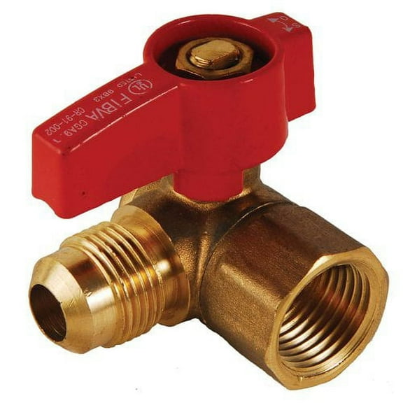 3/8" Male Flare x 1/2" FIP Angle Gas Valve