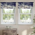 thumbnail image 2 of LALILO Kitchen Curtain Valance Native Batik Watercolor Rod Pocket Window Curtain 52"x 18" Set of 2, 2 of 7