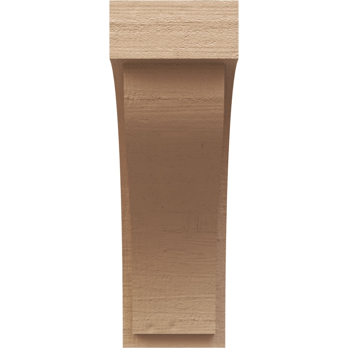10"W x 20"D x 30"H Classic Helena Rough Cedar Woodgrain TimberThane Corbel, Primed Tan