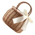 thumbnail image 2 of Sac de Plage Tissé Extérieur Style Rural Panier à Main Porte-Fleurs Tissé à la Main, 2 of 9