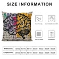 thumbnail image 6 of COMIO Brain Science Throw Pillow Case Cushion Cover Home Office Decorative for Sofa Living Room Square 2pcs White, 6 of 6