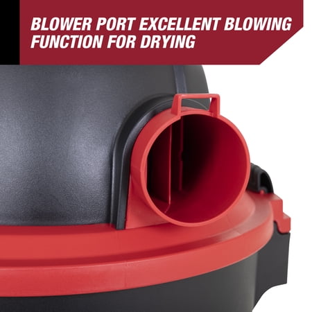 HYPER TOUGH 5 GALLON 4 HP WET DRY VACUUM FOR HOME, CAR, GARAGE & WORKSHOP