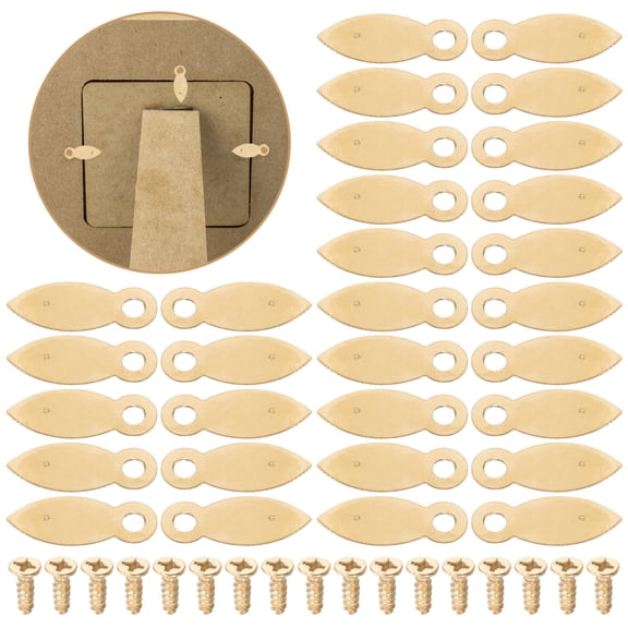 NIAIZEK 100Pcs Heavy Duty Metal Picture Frame Buckle Accessories in Golden Color