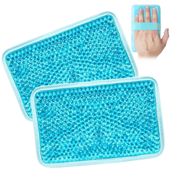 Bolsa de gel para hielo ZNÖCUETÖD, paquete de 2, correa para terapia de frío y calor