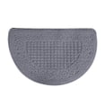 thumbnail image 1 of Tapis d'Entrée Demi-Cercle Tapis d'Entrée Demi-Rond Tapis Demi-Cercle Tapis de Sol Demi-Cercle Piège à Poussière Fibre de Polyester Forte Absorption Antidérapant pour Extérieur Intérieur, 1 of 5