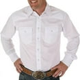 thumbnail image 1 of Wrangler Men's Sport Western Basic Two Pocket Long Sleeve Snap Shirt, White, 2X-T, 1 of 4