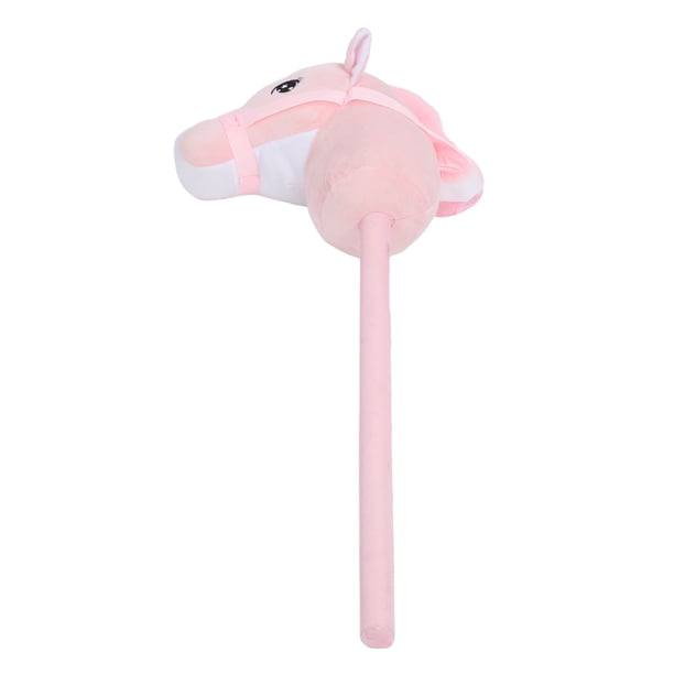 Hobby Horse, Caballo de Peluche de 70 cm, Caballo de Juguete en un Palo Con Sonidos de Relincho y Galope de Real, Animal de Palo para Niños Pequeños