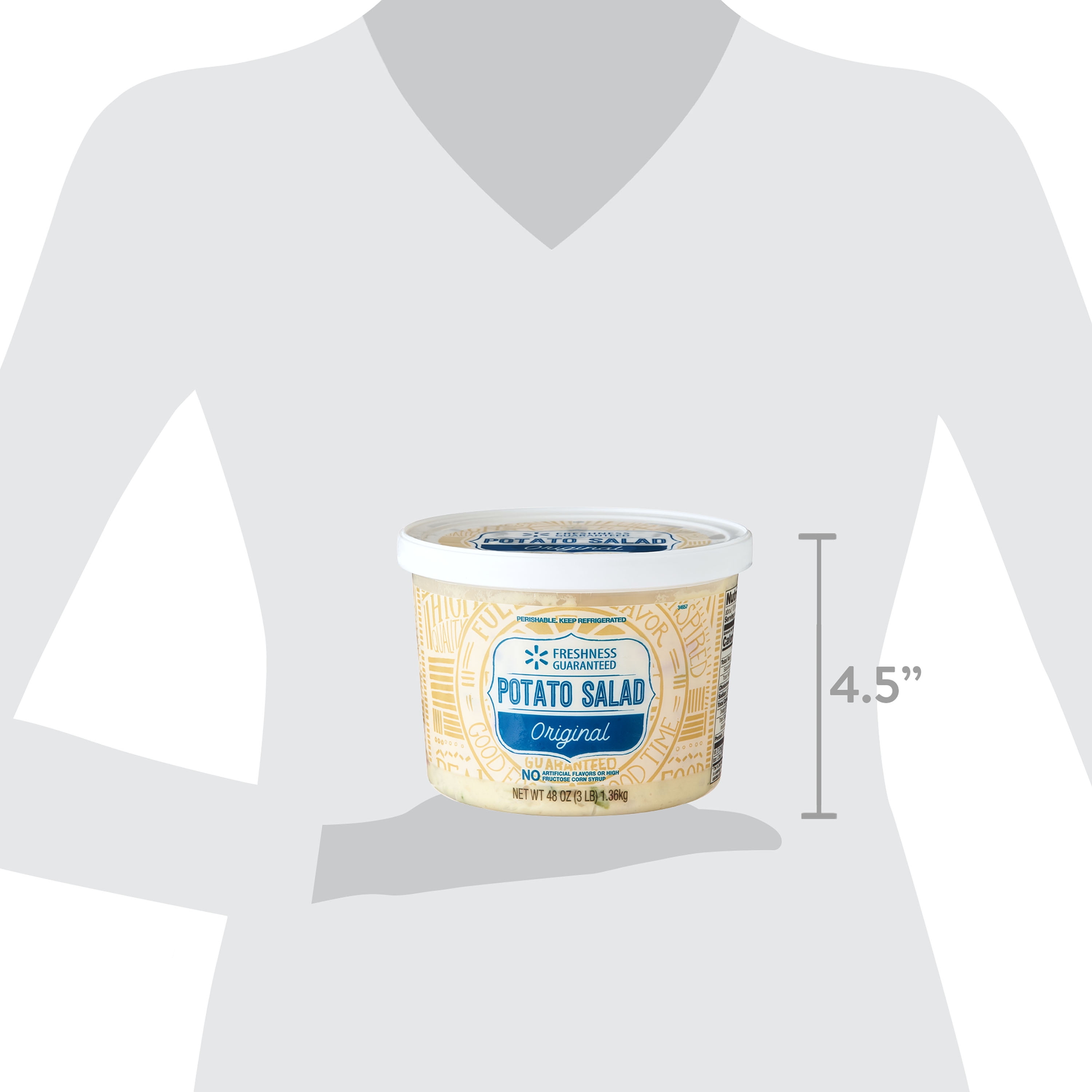Freshness Guaranteed Original Ready-to-Serve Potato Salad Picnic Tub, 48 oz, 1 Count (Refrigerated)