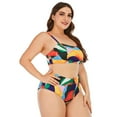 thumbnail image 1 of Women's Plus Size One Piece Ruched Tummy Control Bathing Suit Swimwear Bikini, 1 of 8