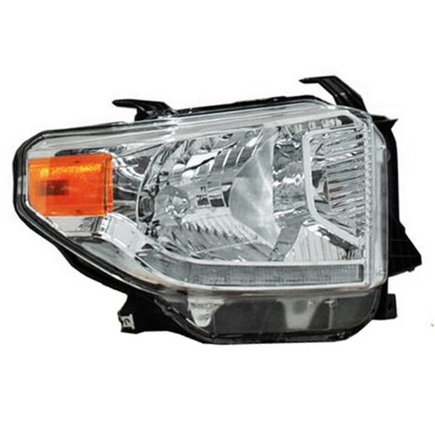 Faro Principal TYC 3011605907387134 Tundra 2014 A 2016 Lado Pasajero Fondo Cromado Con Leds Con Motor