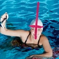 thumbnail image 4 of unbranded 1Jgo Snorkel Para Natación Con Rosado Con De Silicona Para Entrenamiento Y Uso Diario, 4 of 8