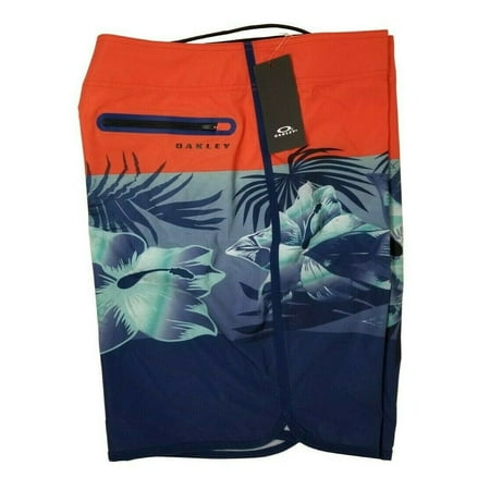 Men's Oakley Board Short Flower Block Seamless 19 Fire Red - Size 33