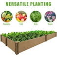 thumbnail image 3 of PETSCOSSET 8x4Ft Raised Garden Bed Wooden Planter Box Large Garden Box for Outdoor Gardening, 3 of 8