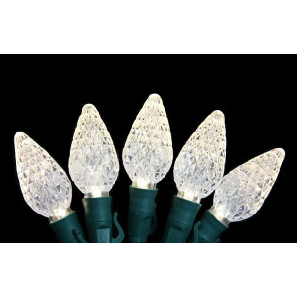 Celebrations Platinum C9 LED Light Set On A Reel White 24 ft. 25 lights