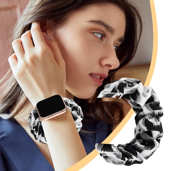 YANHAIGONG Stretchy Straps Fabric Bands for Men Women,Hairband Strap Smart Watch Universal Bands 22mm Stretchy Reusable Bands 42/44/45mm L Large 155-280mm Adapt to The Latest and Other Models