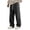 Black, variant on Uwinwear Men's Regular Fit Straight Leg Baggy Jeans Drawstring Elastic Waist Casual Trousers Y2K Denim Pants with Pockets,Purple,XXXL