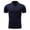 Navy, variant on Puntoco Summer tops for Men Summer Polo Shirt for Men Solid Color Short Sleeve Lapel Business Casual Top White-A XL(XL)