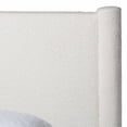 thumbnail image 4 of Baxton Studio Laria Modern White Teddy-Bear Fabric King Size Platform Bed, 4 of 6