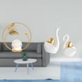 thumbnail image 2 of Estatua de bola de cristal, figura de hierro, escultura de cisne, figuras de cerámica con líneas suaves y elegantes, adecuada para sala de estar, ofic, 2 of 8