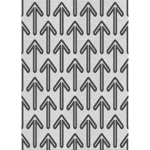 Ahgly Company Machine Washable Indoor Rectangle Transitional Gray Area Rugs, 7' x 10'