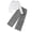 Grey, variant on Girls 2 Piece Outfits Long Sleeve Crop Top Sweatshirt and Cargo Pants Kids Teen Athletic Fall Outfits Clothing Sets Tracksuit