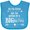 Turquoise, variant on Inktastic So I'm Little, but I'm Going to Be a Big Brother Boys Baby Bib