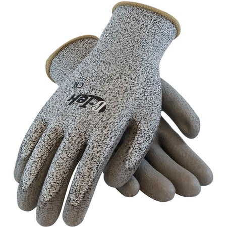 PIP G-Tek 16-530/L, Seamless Knit PolyKor® Blended Glove with Polyurethane Coated Flat Grip on Palm & Fingers - Image 2