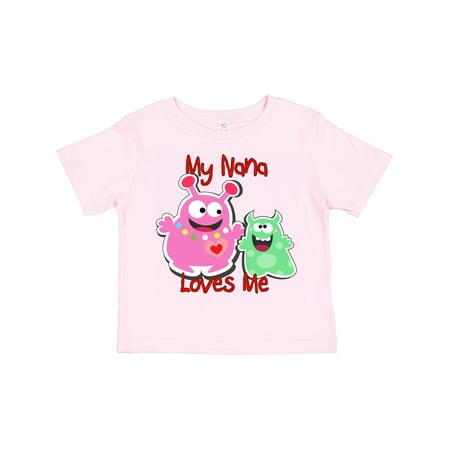 

Inktastic My Nana Loves Me Monster Gift Toddler Boy or Toddler Girl T-Shirt