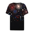 thumbnail image 5 of VerPetridure American Flag Shirts for Women 4th of July Tops USA Print T Shirt Casual Short Sleeve American Proud T-Shirt Tops, 5 of 5