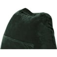 thumbnail image 6 of Husband Pillow Dark Green, Standard+ Original Reading Pillow in Bed Rest Chair, Shredded Memory Foam Large Lounge Cushion Adult Backrest w/ Arms, Comfy Back Support for Sit Sitting Up, Removable Cover, 6 of 9