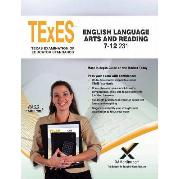 TExES English Language Arts and Reading 7-12 231 Teacher Certification Study Guide Test Prep (Paperback) by Sharon A Wynne