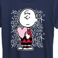 thumbnail image 3 of Peanuts - Charlie Brown Xoxo - Women's Short Sleeve Graphic T-Shirt, 3 of 6