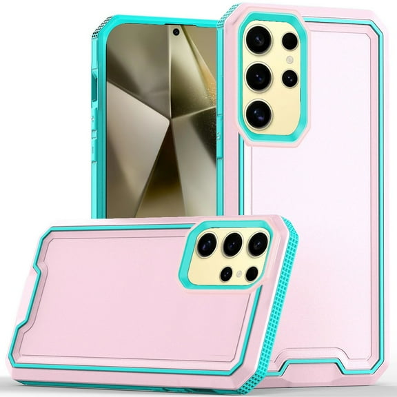 For Samsung Galaxy s24 Plus METKASE Rank Tough Strong Modern Fused Hybrid in Slide-Out Package - Light Pink