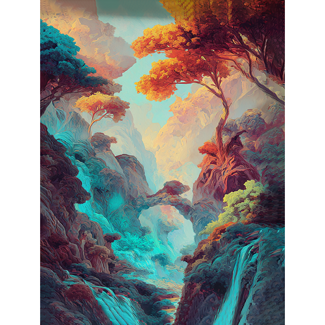 Qisvanset Toile Décorative Poisson Fantaisiste 15,75 X 11,81 Pouces