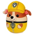thumbnail image 2 of PAW Patrol Rubble Squish Plush, Official Toy from The Hit Cartoon, Squishy Stuffed Animal for Ages 1 and Up, 8, 2 of 6