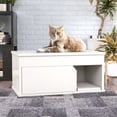thumbnail image 3 of Cat Litter Box Enclosure One Door, White, 3 of 7