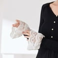 thumbnail image 5 of Breathable Lace Detachable Sleeve Wrist Cuffs Sleeves Multipurpose Arm Covers For Office Women Formal Event Daily Outfit, 5 of 9
