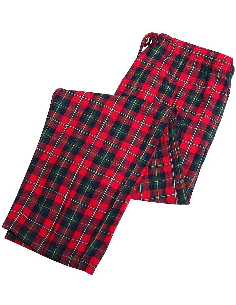 mens red and green plaid pants
