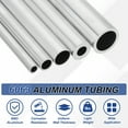 thumbnail image 4 of Uxcell 6063 Aluminum Tubing Round Tube 0.51"(13mm) OD x 0.28"(7mm) ID 13"(330.2mm) Length Metal Straight Pipe for Industrial, DIY Craft, Furniture, Decoration, Silver, 4 of 7