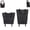 Black, variant on 2-in-1 Foldable Shopping Cart with Wheels, Folding Shopping Bag Cart, Waterproof Oxford Travel Bag Reusable, Two Ways Carry It or Wheel It, for Markets, Camping, Or Errands